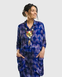 Women Alembika Plus<Moonbeam Midi Dress, Royal