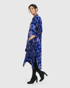 Women Alembika Plus<Moonbeam Midi Dress, Royal