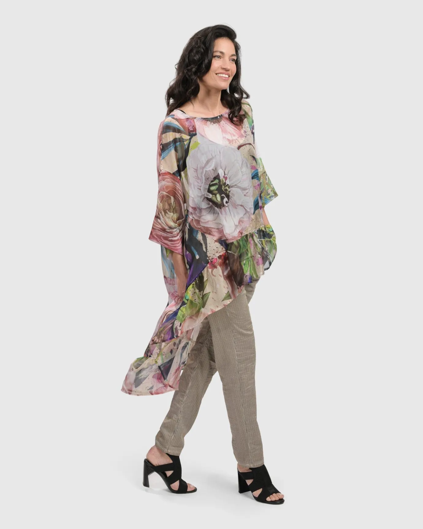 Women Alembika Tops & Tunics<Moonflower Hi Lo Tunic Top, Bouquet