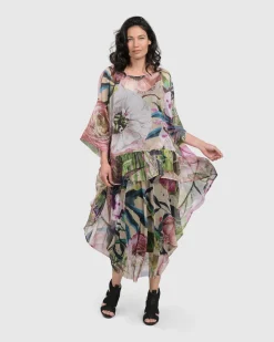 Women Alembika Plus<Moonflower Hi Lo Tunic Top, Bouquet