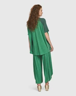 Women Alembika Plus<Morning Dew Punto Pants, Green