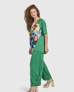 Women Alembika Pants & Skirts<Morning Dew Punto Pants, Green