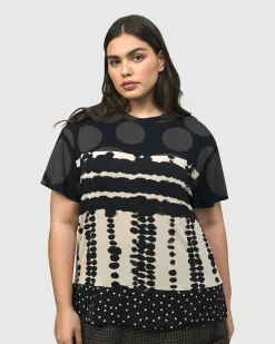 Women Alembika Plus<Mountaineer Tee, Savanna