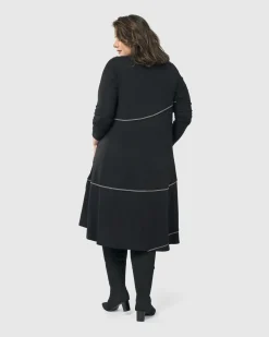Women Alembika Plus<Nightingale Pullover Midi Dress, Black