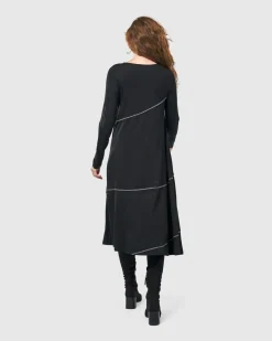 Women Alembika Plus<Nightingale Pullover Midi Dress, Black
