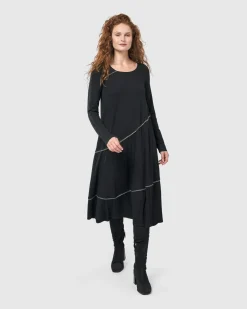 Women Alembika Plus<Nightingale Pullover Midi Dress, Black