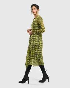 Women Alembika Plus<Nirvana A-Line Dress, Yellow