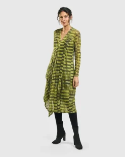 Women Alembika Plus<Nirvana A-Line Dress, Yellow