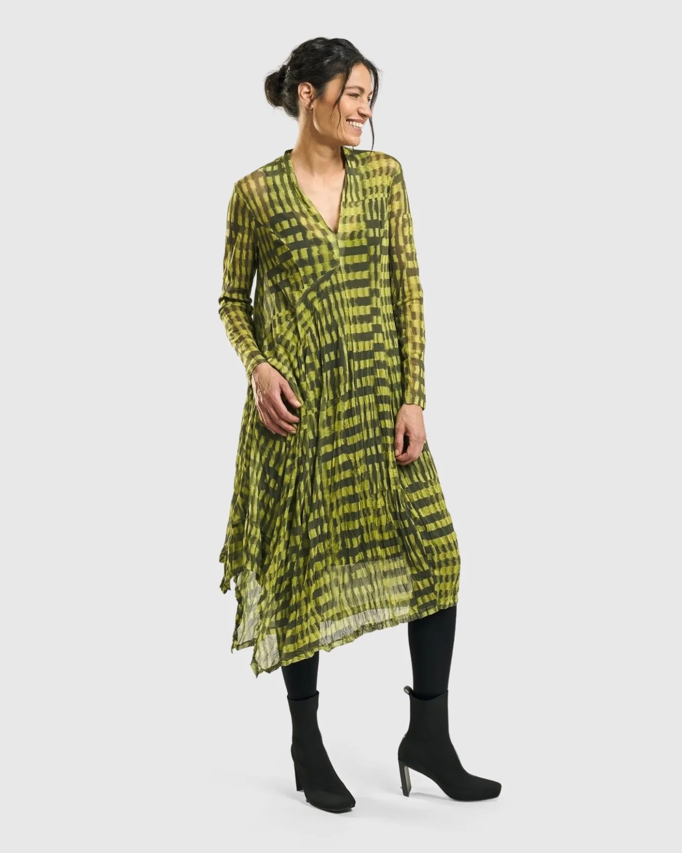 Women Alembika Plus<Nirvana A-Line Dress, Yellow