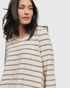 Women Alembika Plus<Oasis Bell Top, Cream