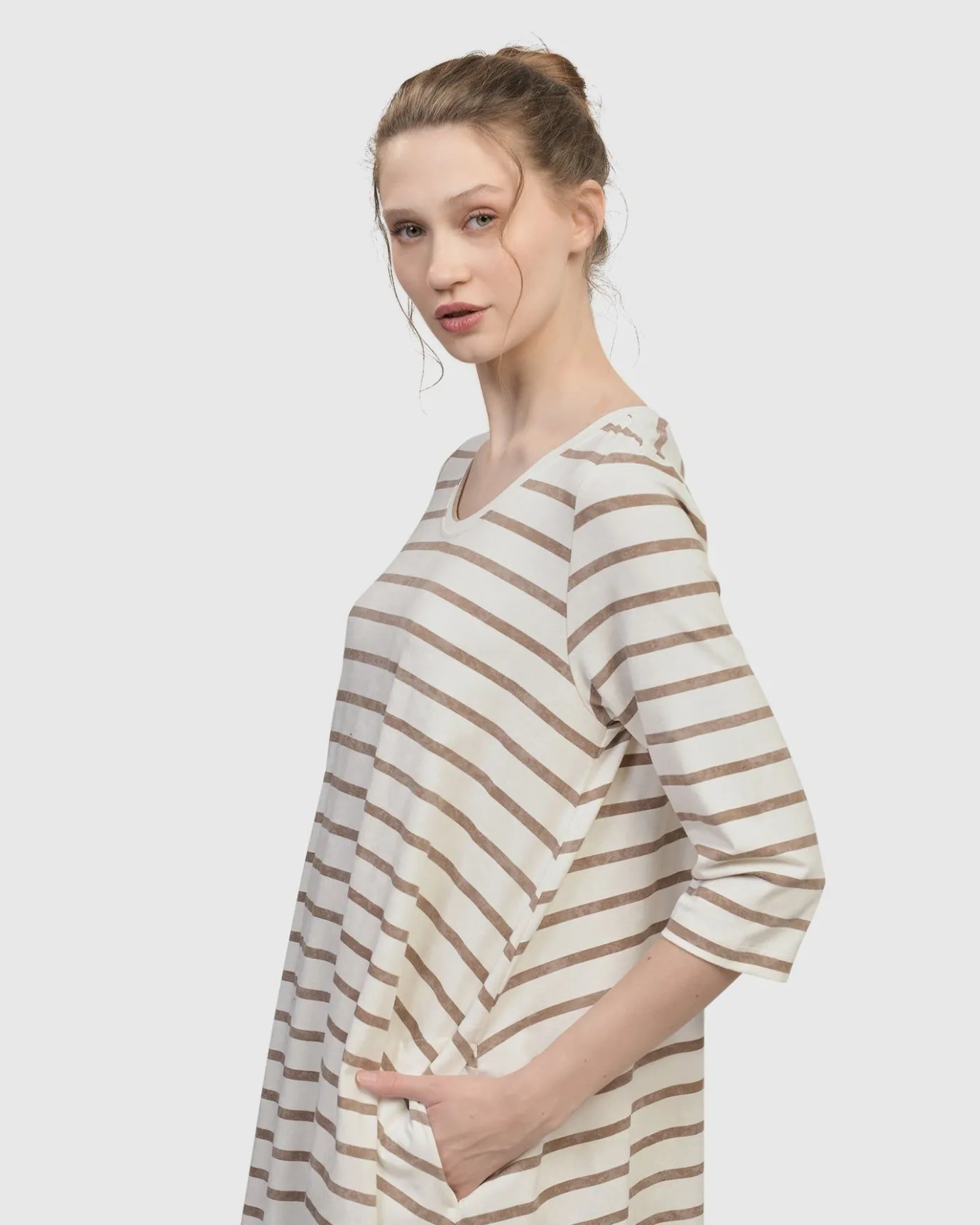 Women Alembika Plus<Oasis Caftan Dress, Cream