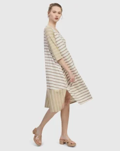 Women Alembika Dresses<Oasis Caftan Dress, Cream