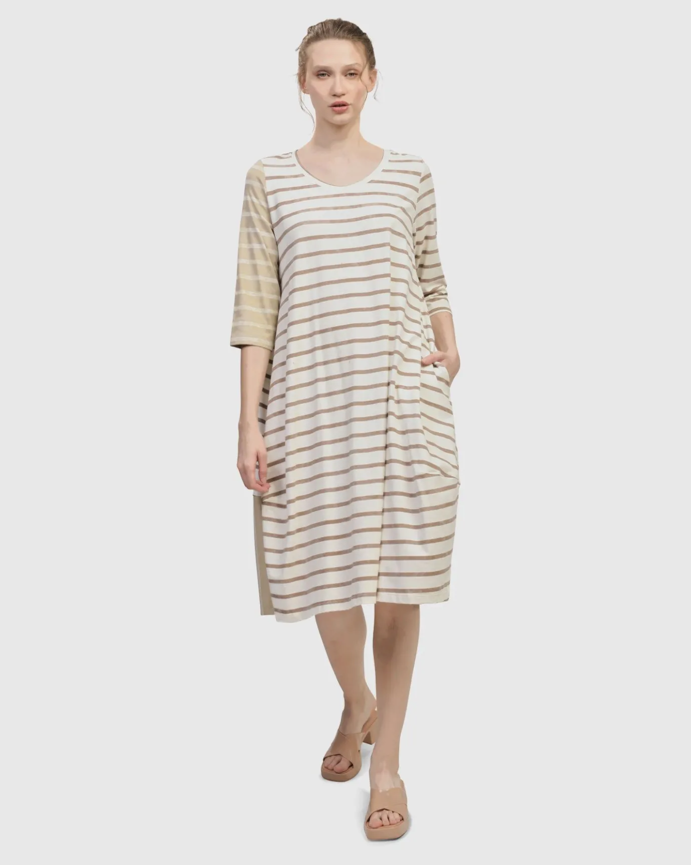 Women Alembika Dresses<Oasis Caftan Dress, Cream