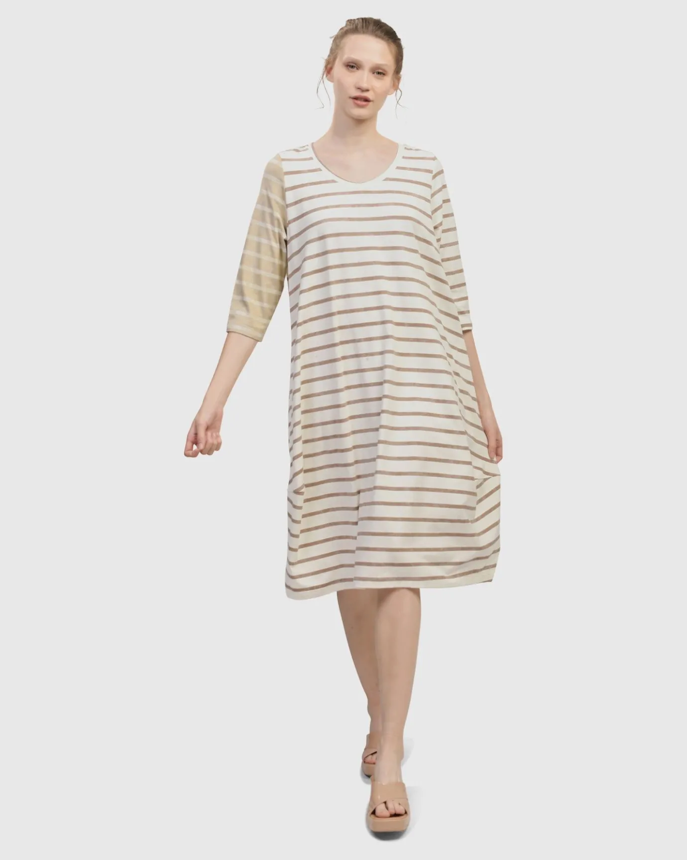 Women Alembika Dresses<Oasis Caftan Dress, Cream