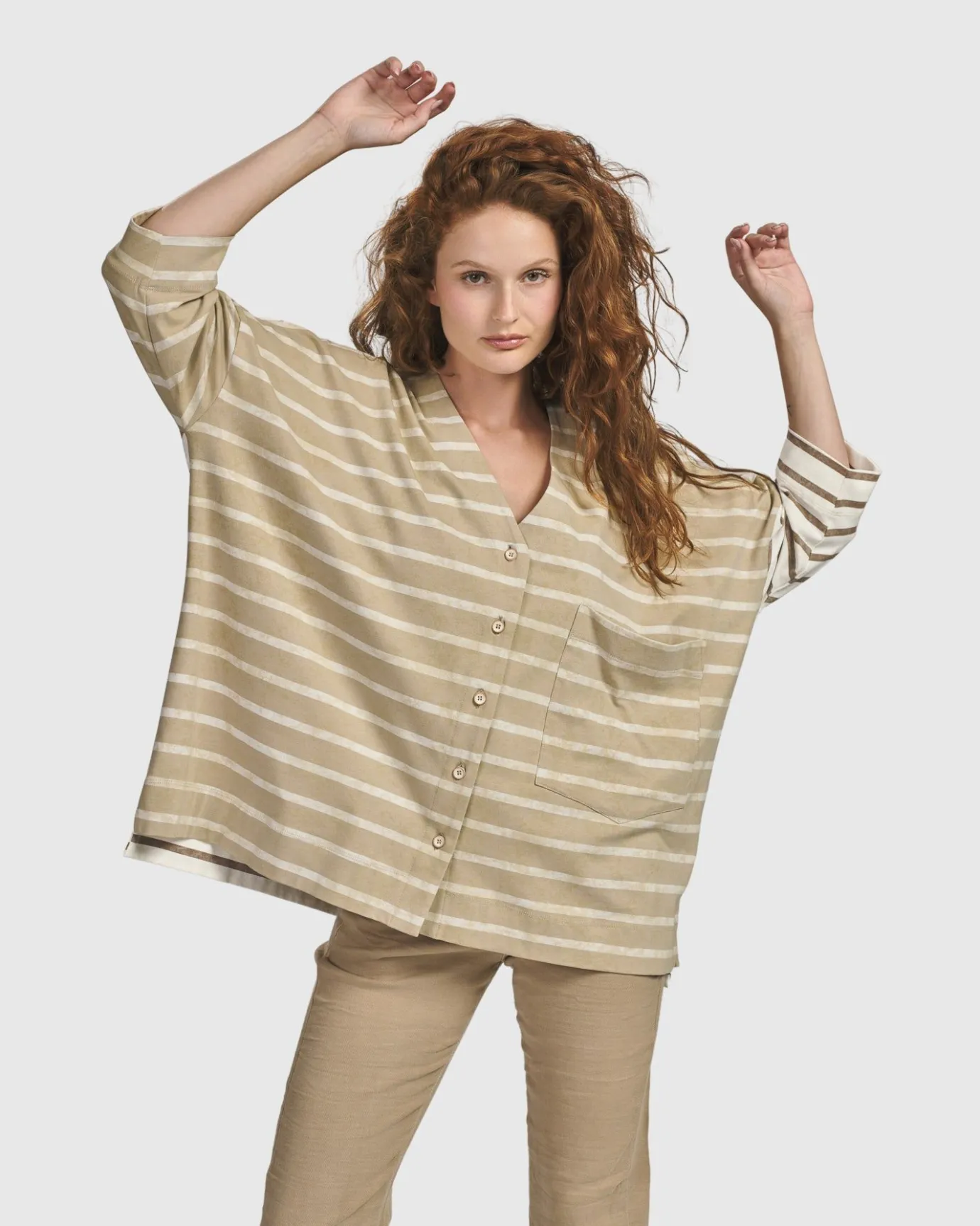 Women Alembika Plus<Oasis Oversized Cardigan, Tan