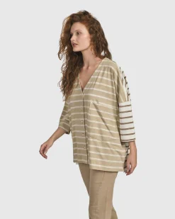 Women Alembika Jackets<Oasis Oversized Cardigan, Tan