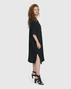 Women Alembika Dresses<Oasis T-Shirt Dress, Black
