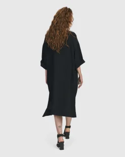 Women Alembika Dresses<Oasis T-Shirt Dress, Black
