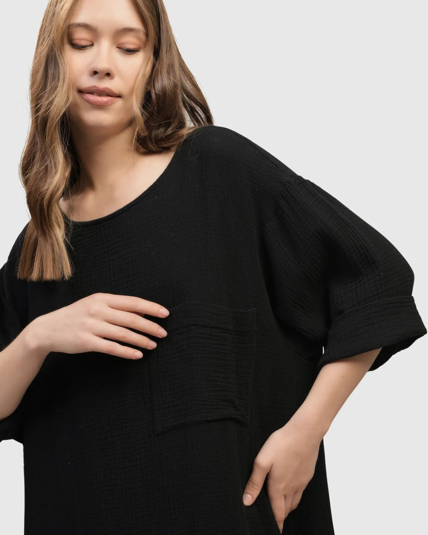 Women Alembika Plus<Oasis T-Shirt Dress, Black