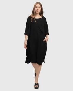 Women Alembika Plus<Oasis T-Shirt Dress, Black