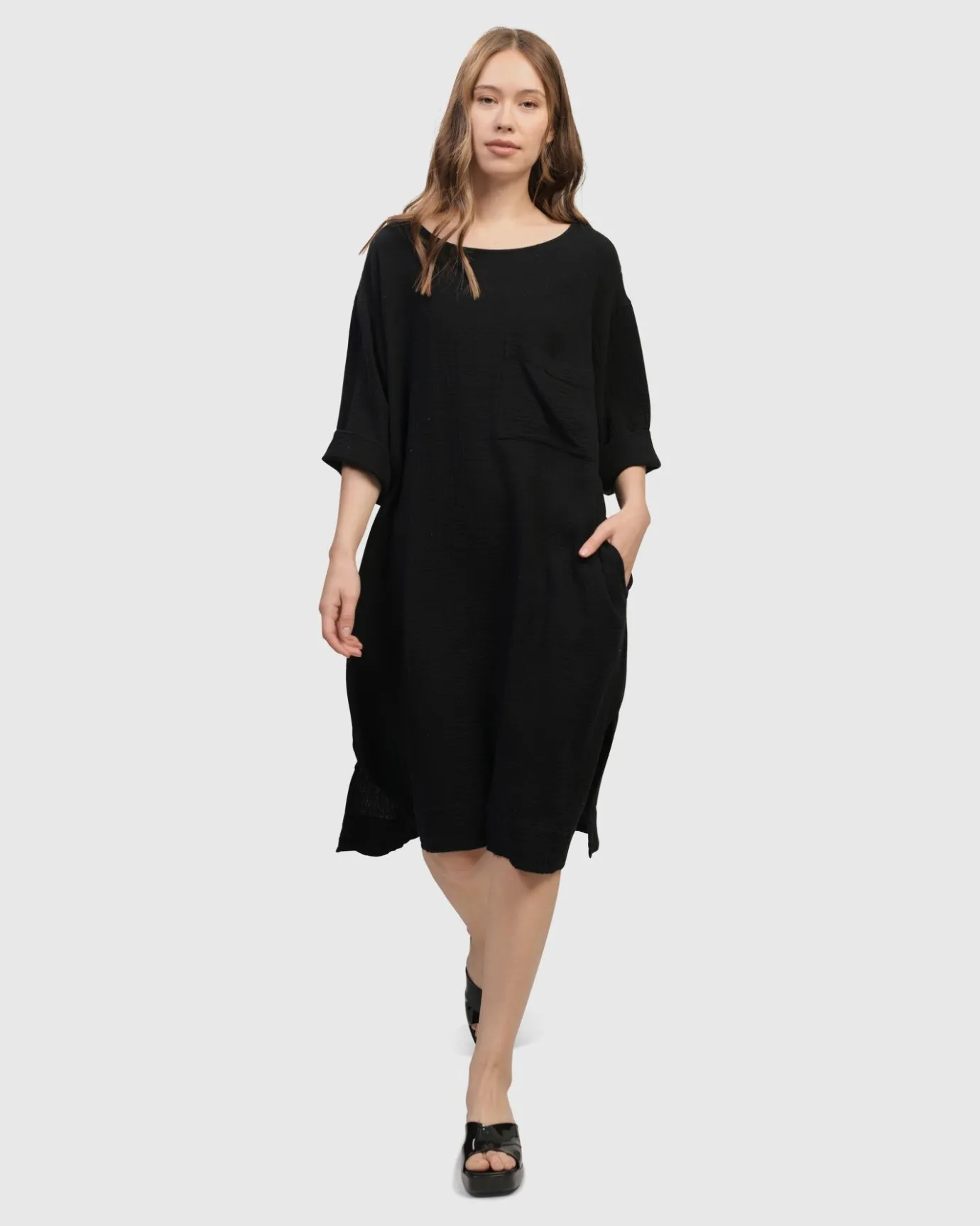 Women Alembika Plus<Oasis T-Shirt Dress, Black