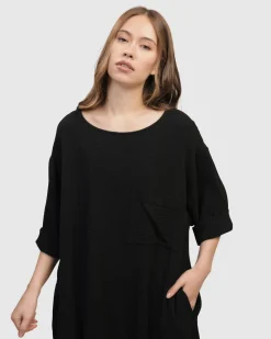 Women Alembika Plus<Oasis T-Shirt Dress, Black