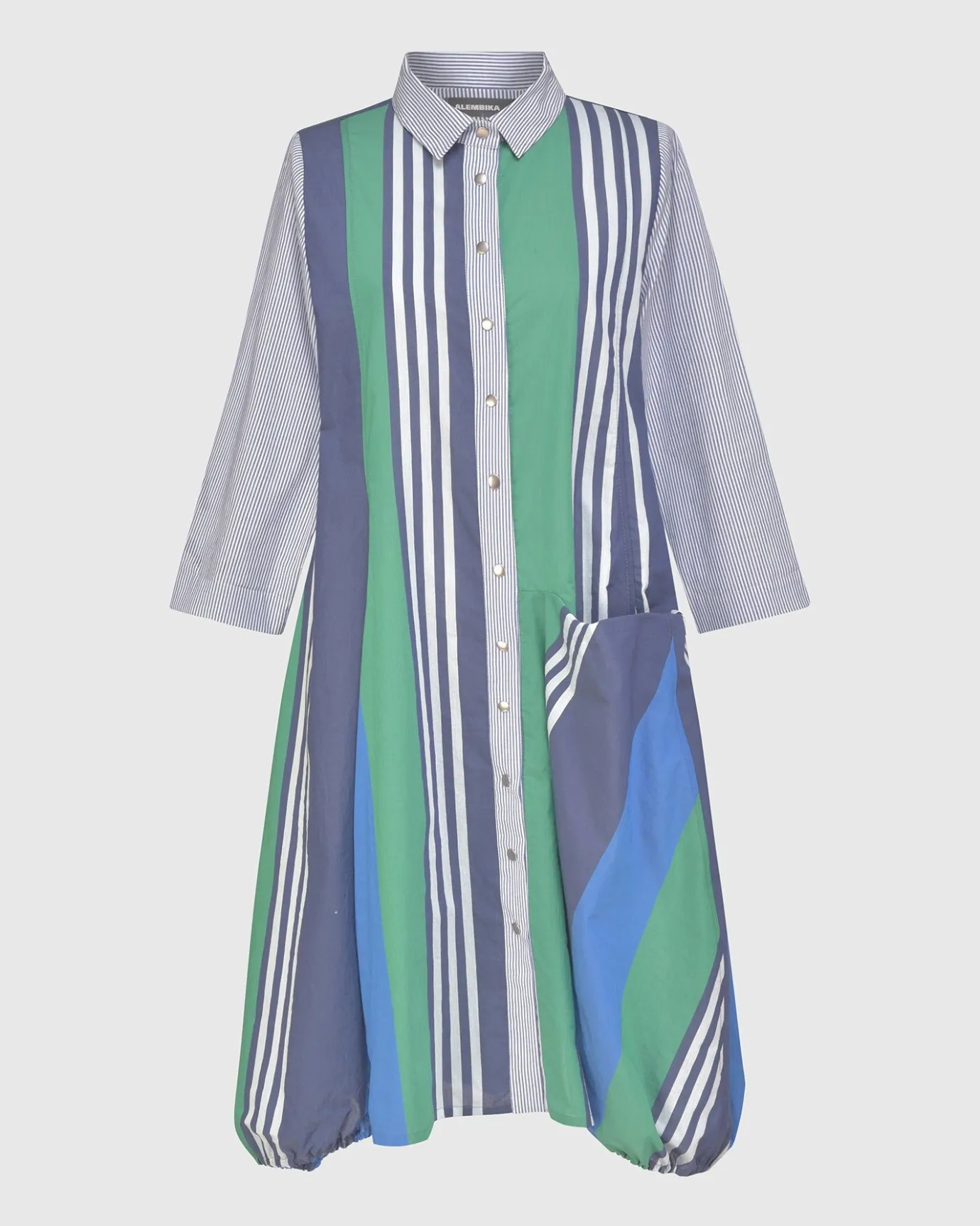 Women Alembika Dresses<Ocean Stripe Wonderful Dress, Marine