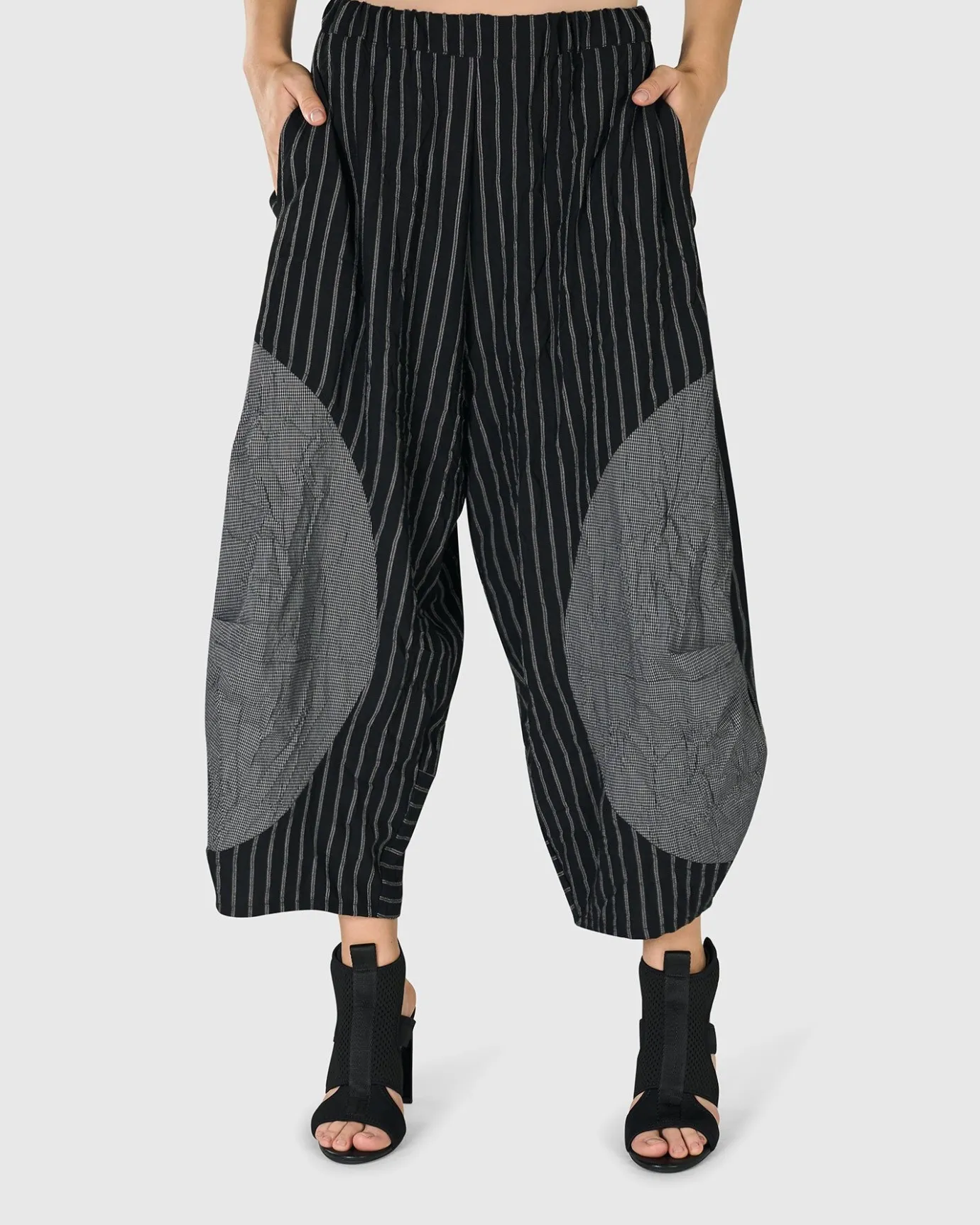 Women Alembika Plus<Olympus Pants, Stripes