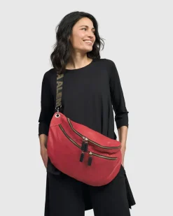 Women Alembika Bags & Pouches<On-The-Go Large Sling Bag, Vermillion
