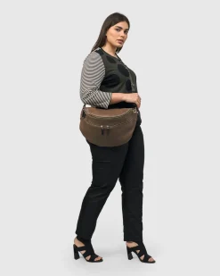 Women Alembika Accessories<On-The-Go Large Sling Bag, Wood
