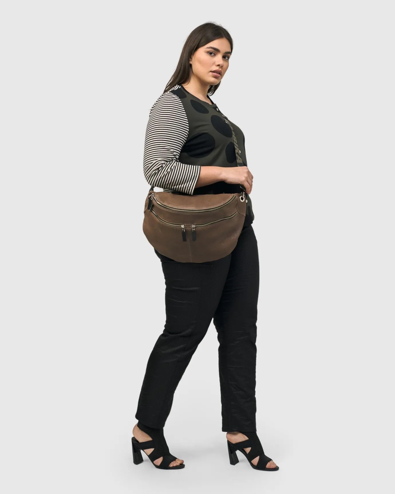 Women Alembika Accessories<On-The-Go Large Sling Bag, Wood