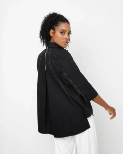 Women Alembika Tops & Tunics<Ozai N Ku Acropolis Blouse, Black