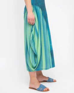 Women Alembika Pants & Skirts<Ozai N Ku Aquamarine Midi Skirt, Ocean