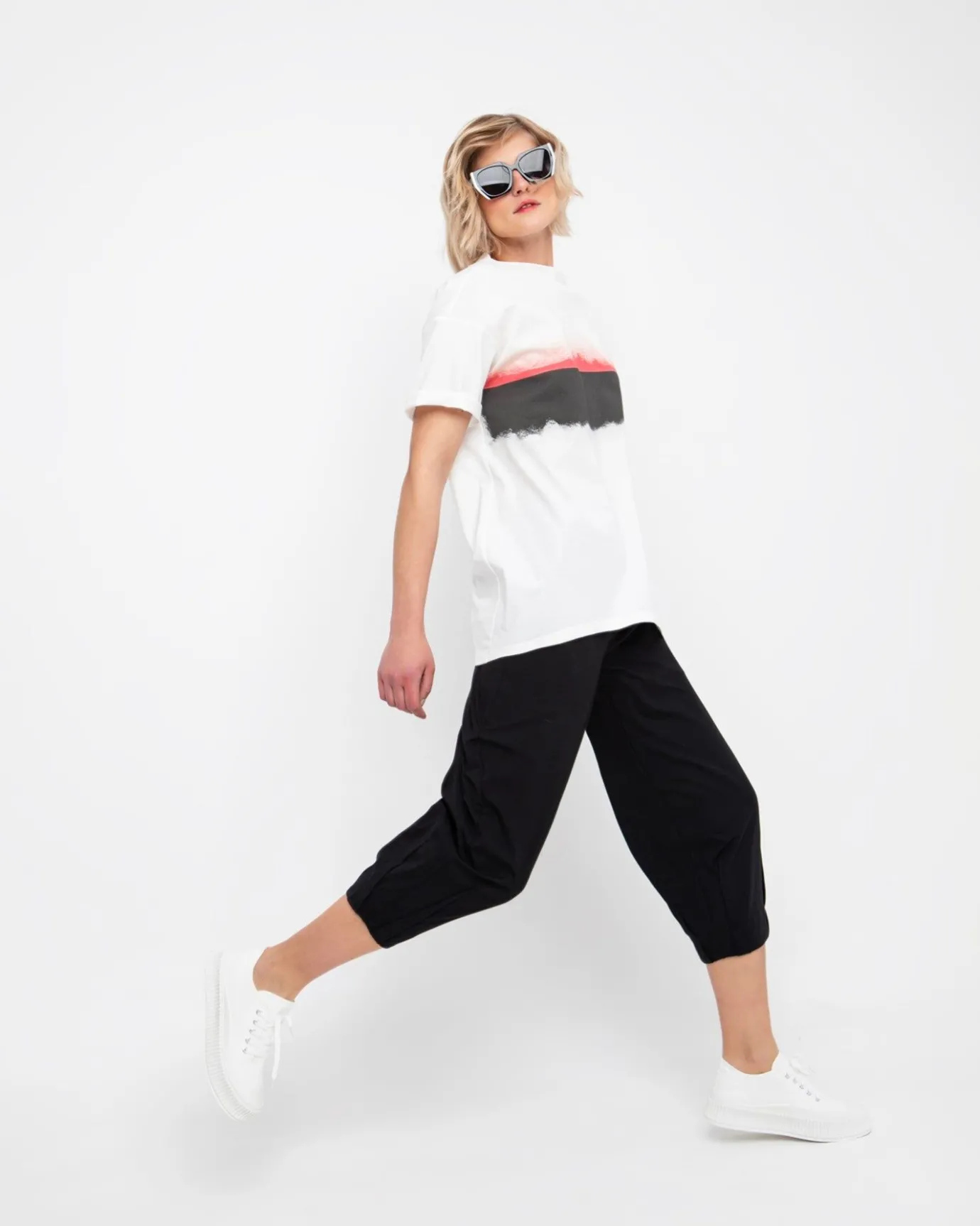 Women Alembika Tops & Tunics<Ozai N Ku Asymmetrical Tee, Horizon