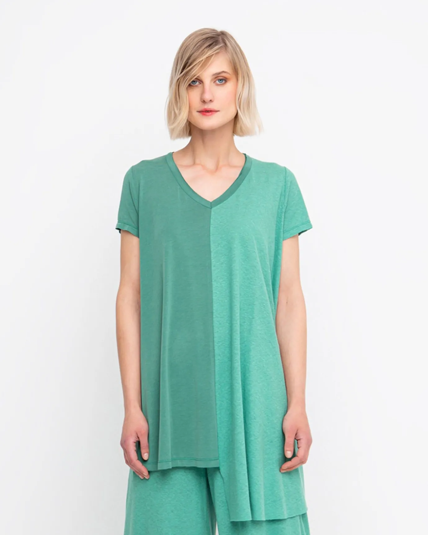 Women Alembika Tops & Tunics<Ozai N Ku Asymmetrical Tunic Top, Green