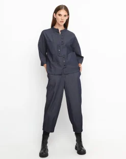 Women Alembika Jackets<Ozai N Ku Bowie Textured Jacket, Denim