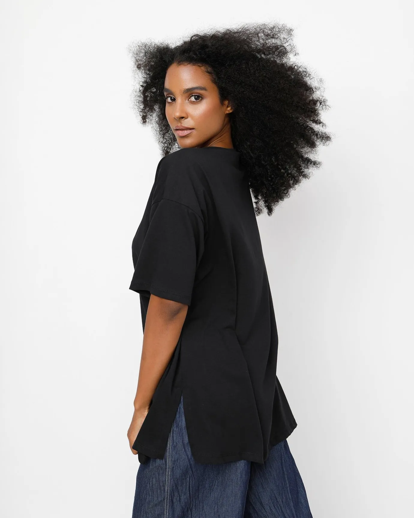 Women Alembika Tops & Tunics<Ozai N Ku Boyfriend Tee, Black