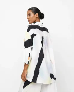Women Alembika Tops & Tunics<Ozai N Ku Duchamp Button Down Top, Mirage