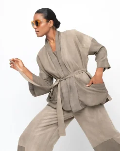 Women Alembika Jackets<Ozai N Ku Dune Waist Jacket, Sahara