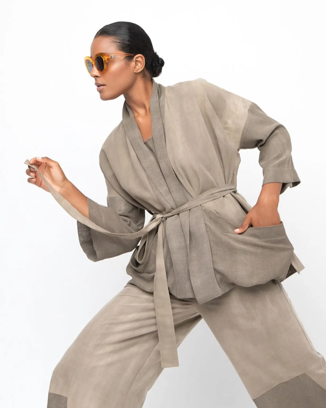 Women Alembika Jackets<Ozai N Ku Dune Waist Jacket, Sahara