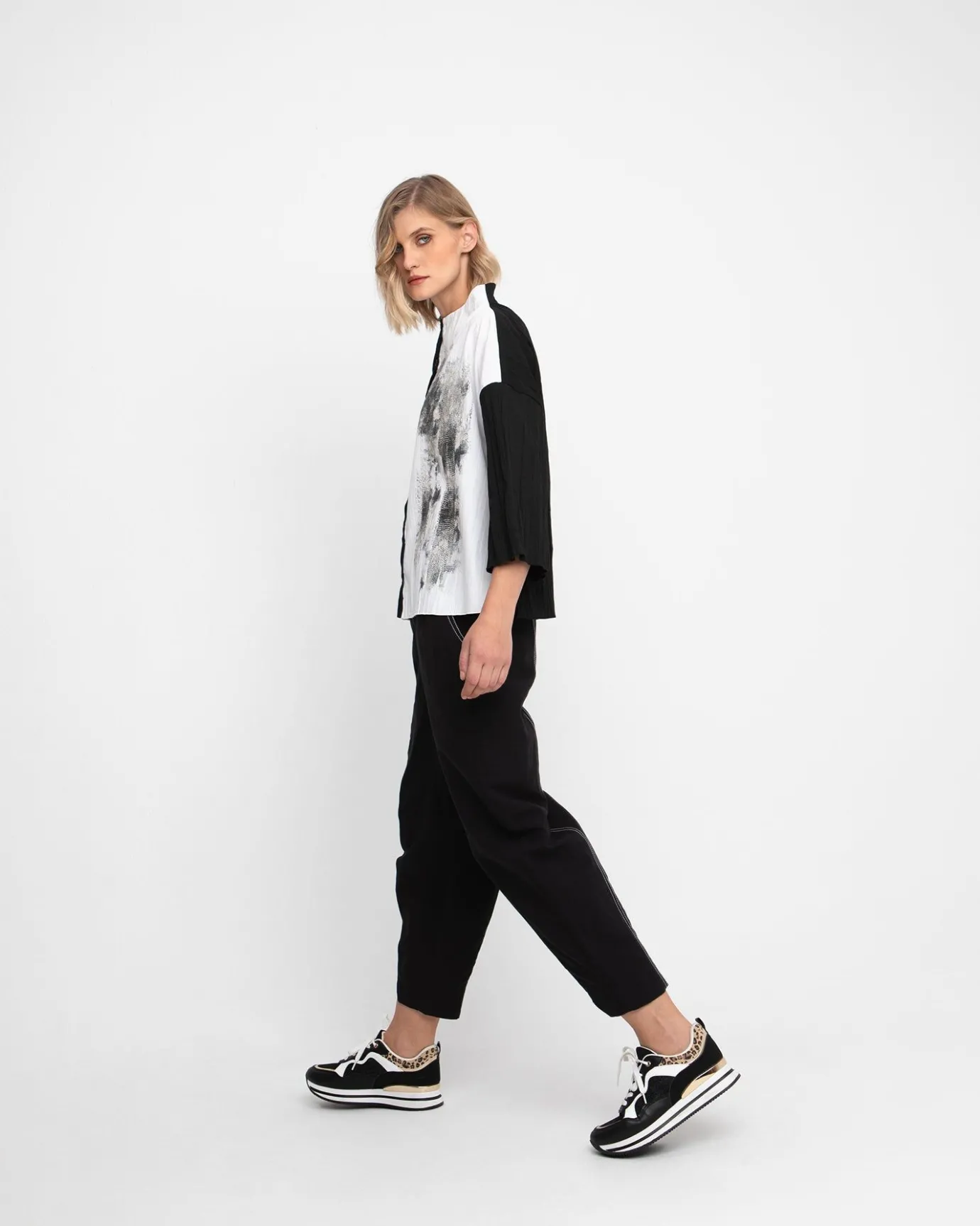 Women Alembika Tops & Tunics<Ozai N Ku Duo Funnel Top, Black