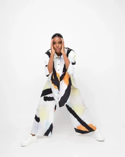 Women Alembika Pants & Skirts<Ozai N Ku Emeline Wide Leg Pants, Mirage