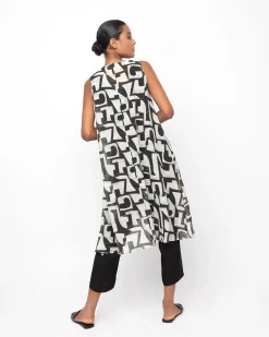 Women Alembika Dresses<Ozai N Ku Glyph Tunic Top, Puzzle