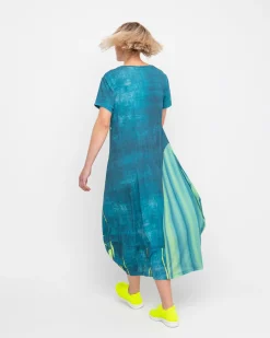 Women Alembika Dresses<Ozai N Ku High Tide Midi Dress, Ocean