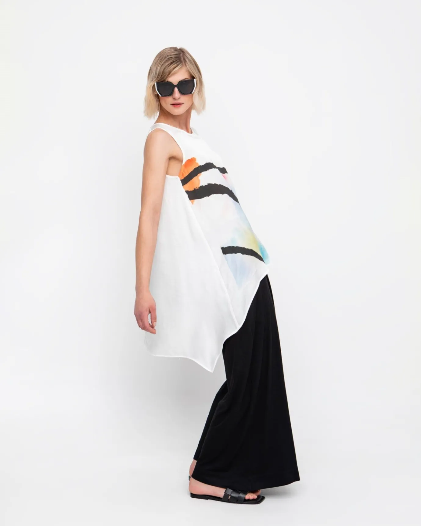 Women Alembika Tops & Tunics<Ozai N Ku Hi-Lo Tank Top, Mirage