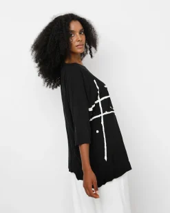 Women Alembika Tops & Tunics<Ozai N Ku Inkblot Tee, Black