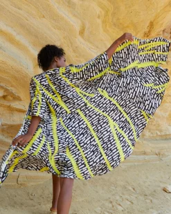 Women Alembika Dresses<Ozai N Ku Lightning Dress, Star Yellow