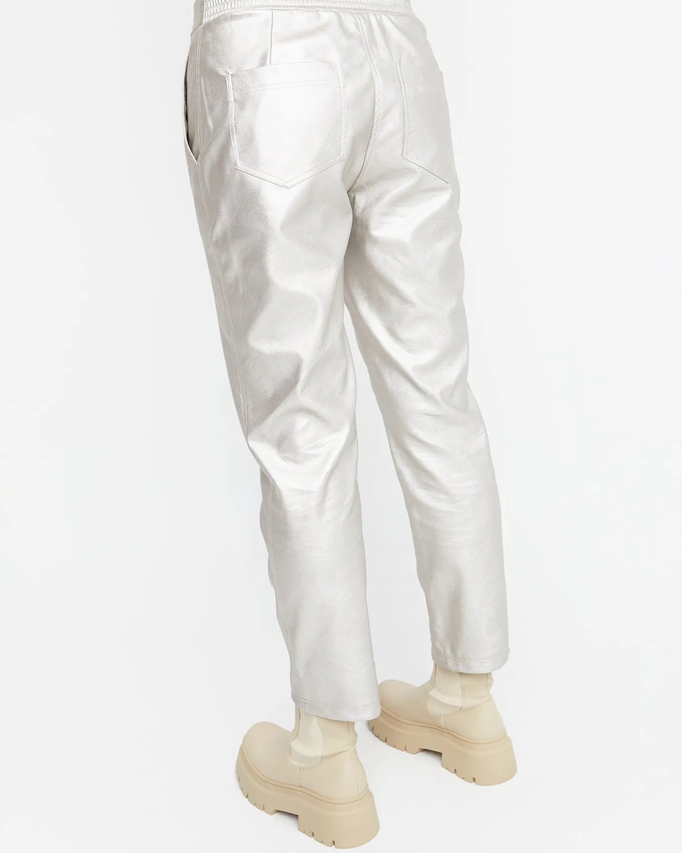 Women Alembika Pants & Skirts<Ozai N Ku Metallic Pants, Gloss