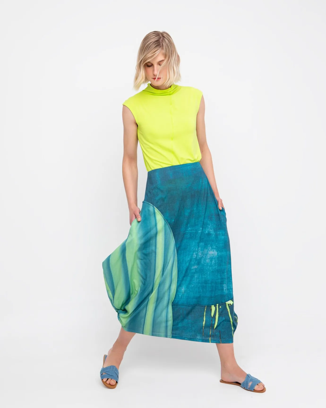 Women Alembika Tops & Tunics<Ozai N Ku Racquet Tank Top, Lime
