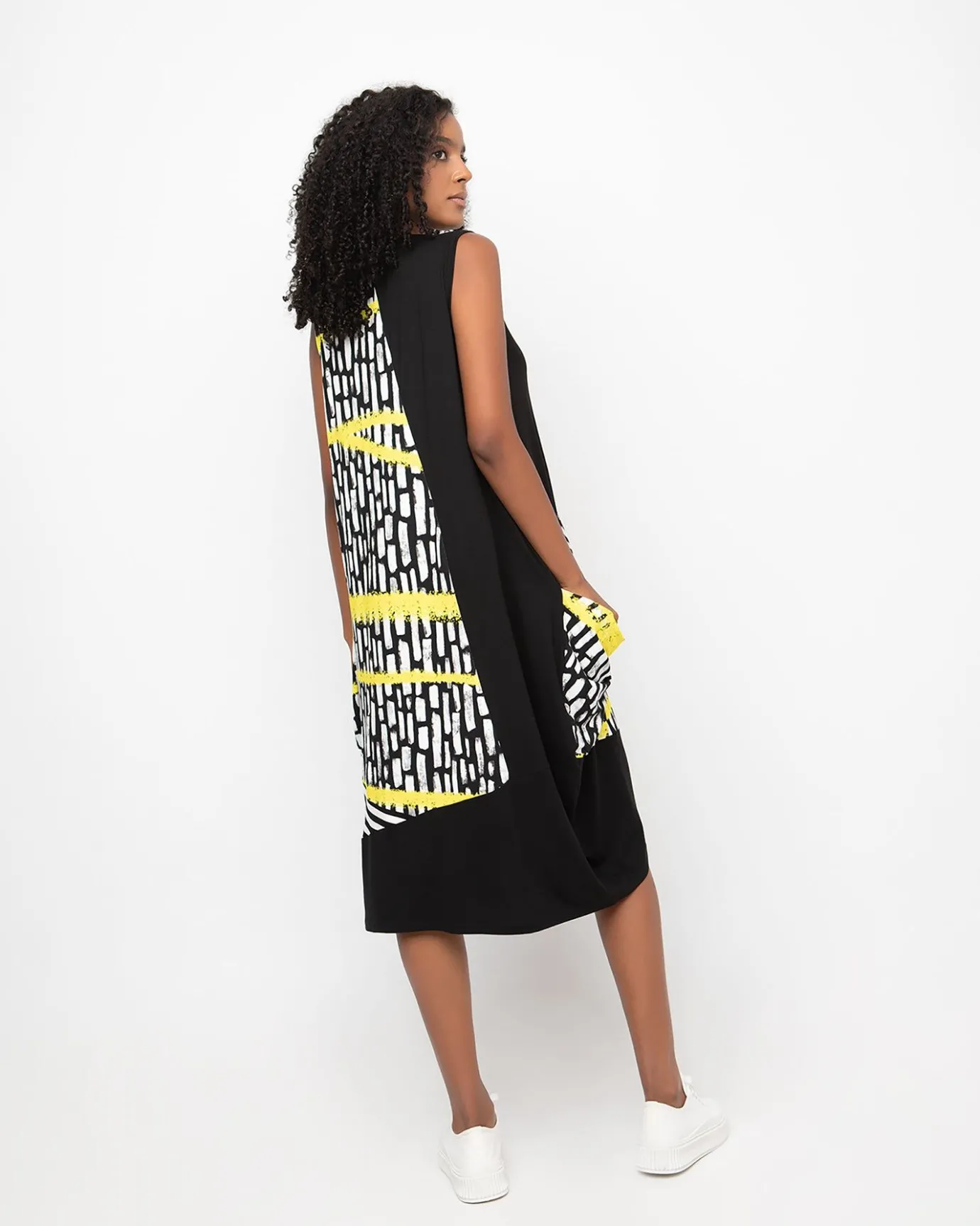 Women Alembika Dresses<Ozai N Ku Sleeveless Midi Dress, Star Yellow